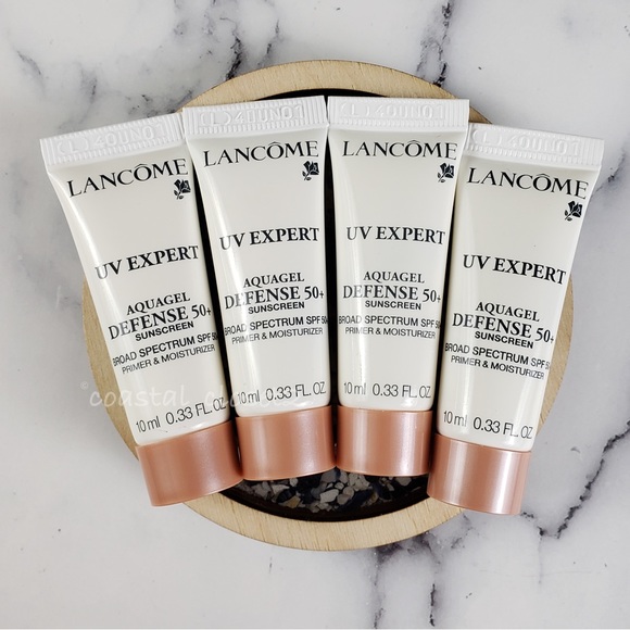 Skincare Lancme Uv Expert Aquagel Defense Sunscreen Primer Moisturizer Spf 5 X4